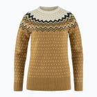 Dámsky sveter Fjällräven Övik Knit Sweater buckwheat brown/chalk white