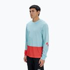 Pánske cyklistické tričko longsleeve POC Motion Air Jersey lazurite blue/carnelian orange