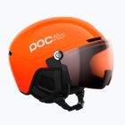 Detská lyžiarska prilba POC POCito Obex Visor S2 Jr fluo orange/clarity pocito/partly sunny/lt orange