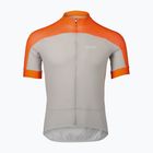 Pánsky cyklistický dres POC Essential Road Logo zink orange/granite grey