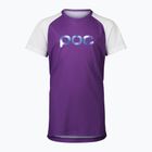 Detský cyklistický dres POC Essential MTB sapphire purple/hydrogen white