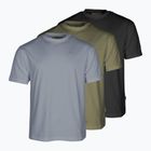 Pánske tričko Pinewood 3-pack olivová/šedobiela/čierna