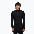 Pánska termo mikina Peak Performance Magic Half Zip Wool-Blend Baselayer black/black