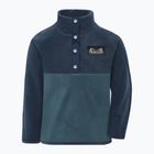 Detská fleecová mikina Didriksons Monte 6 Half Button mountain blue