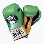 Boxerské rukavice Cleto Reyes High Precision Training Leather green/gold wbc