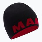 Mammut Logo zimná čiapka čierno-červená 1191-04891-0001-1