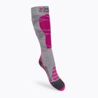 Dámske lyžiarske ponožky X-Socks Ski Silk Merino 4.0 grey XSSSKMW19W