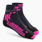 Dámske bežecké ponožky X-Socks Run Speed Two 4.0 dolomite grey/neon flamingo