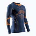 Pánska termoakčná mikina X-Bionic Energy Accumulator Light Shirt marine/orange
