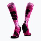 Lyžiarske ponožky X-Socks Ski Expert Wild Otc x black/fluo pink