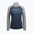 Dámska termoaktívna mikina SCOTT Defend Merino High Neck light grey melange/dark blue
