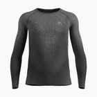Pánska termoaktívna mikina ODLO Performance Warm Blackcomb Bl Top Crew Neck black