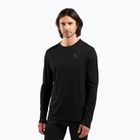 Pánska termoaktívna mikina ODLO Merino 160 Bl Top Crew Neck black