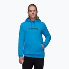 Pánska mikina Mammut ML Hoody Logo glacier blue