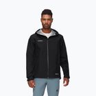 Pánska nepremokavá bunda Mammut Crater Light HS Hooded Jacket Men black