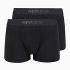 Pánske termo boxerky super.natural Tundra 175 2 páry jet black/jet black