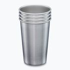 Klean Kanteen pollitrové poháre 4 kusy z brúseného nerezu
