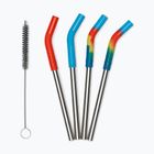 Slámky KLEAN KANTEEN Straw 8 mm Short 4 pcs. multi colored