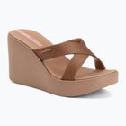 Dámske šľapky Ipanema High Fashion II Slide brown/glitter/pink