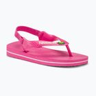 Havaianas Baby Brasil Logo II pink flux / white sandále