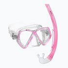Súprava na šnorchlovanie detská Mares Combo Zephir Junior pink/clear