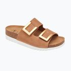 Dámske šľapky Scholl Montery 2 Straps Ad Med cognac