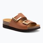 Dámske šľapky Scholl Monterey 2 Straps Ad Med camel