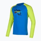 Pánske lezecké tričko La Sportiva Stripe Cube Long Climbing Longsleeve electric blue/lime punch