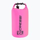 Vodeodolné vrecko Cressi Dry Bag 15 l pink