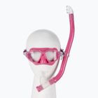 Potápačská súprava Cressi Moon Kid + maska s horným svetlom + šnorchel ružová DM200740
