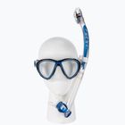 Šnorchlovacia súprava Cressi Quantum maska + šnorchel Itaca Ultra Dry číro modrá DM400020