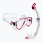 Potápačská súprava Cressi Estrella + Seal Dry clear/pink