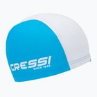 Detská plavecká čiapka Cressi Tago azúrová/biela