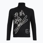 Pánsky sveter EA7 Emporio Armani Mountain Apres Ski Embroidery Knitted black / bianco emb