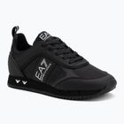 Topánky EA7 Emporio Armani Black & White Carbon triple black / silver logo