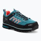 Dámske trekové topánky CMP Moon Low Wp teal/red fluo