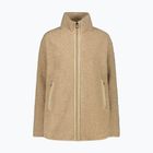 Dámska bunda CMP 35P3846 Long Teddy Highloft cookie