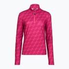 Dámska lyžiarska mikina EA7 Emporio Armani Pure Powerstretch T-Top Half Zip fancy vivacious mono