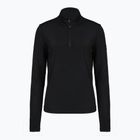 Dámska lyžiarska mikina EA7 Emporio Armani Pure Powerstretch T-Top Half Zip black