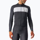 Pánske cyklistické tričko s dlhým rukávom Castelli Prologo 7 light black/silver grey/ivory