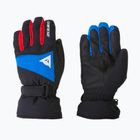 Detské lyžiarske rukavice Dainese Hp Scarabeo black taps/high risk red/lapi