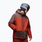 Pánska lyžiarska bunda Oakley Canopy Pro Insulated dark umber/flame red