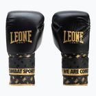 Čierno-zlaté boxerské rukavice Leone Dna GN220