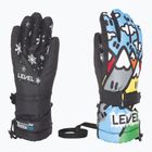 Detské snowboardové rukavice Level Junior pk rainbow