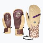 Dámske snowboardové rukavice Level Pulsar Mitt beige