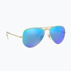 Slnečné okuliare Ray-Ban Aviator Classic matt gold/blue polarized