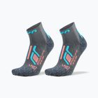 Dámske ponožky UYN Trekking Approach Low Cut 2 pack grey/turquoise