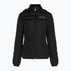 Dámska mikina EA7 Emporio Armani Train Core Lady Eco Down Hoodie black/logo light gold