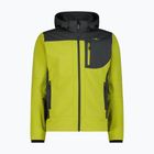 Pánska softshellová bunda CMP 3A01787N Zip Hood cardamom/black pine