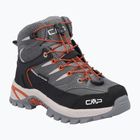 Detské turistické topánky CMP Rigel 2.0 Mid Waterproof grey/brick